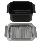 IH・ガス火 角型揚げ鍋ミニ 網付 1枚目画像