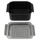 IH・ガス火 角型揚げ鍋ミニ 網付 1枚目画像