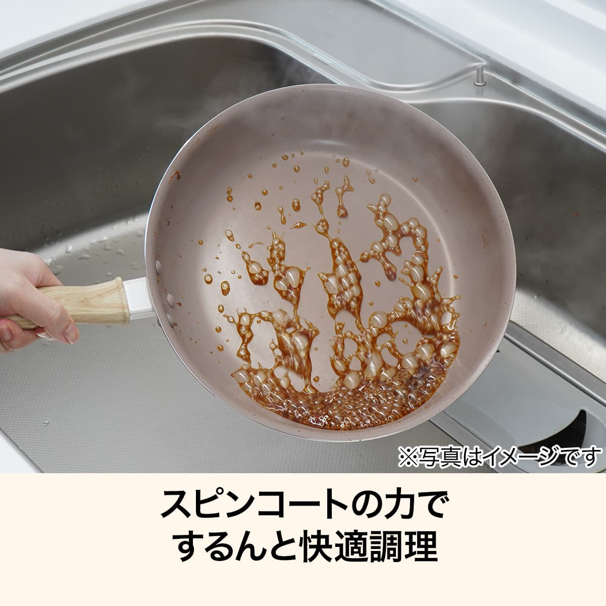 IH・ガス火 スピンコートフライパン(SP28cm) | ニトリネット【公式