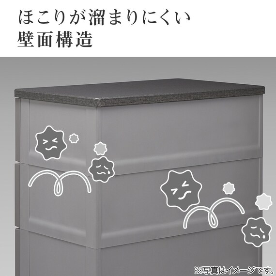 フィッツチェスト フルフラット6505(グレー) 6枚目画像