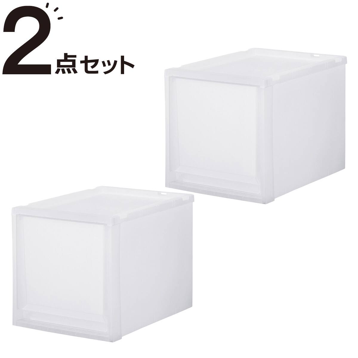 収納ケース フィッツケース 奥行40cm(幅30×高さ20cm FC40-3020 クリア