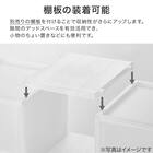 収納ケース フィッツケース 奥行40cm(幅30×高さ40cm FC40-3040 クリア)4点セット 9枚目画像