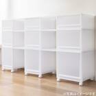 収納ケース フィッツケース 奥行40cm(幅30×高さ40cm FC40-3040 クリア)4点セット 11枚目画像