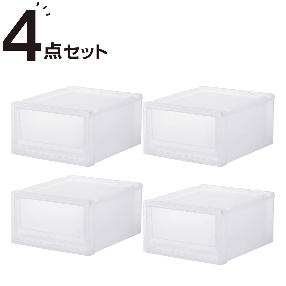 収納ケース フィッツケース 奥行40cm(幅35×高さ30cm FC40-3530 クリア