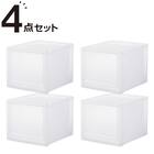 収納ケース フィッツケース 奥行40cm(幅35×高さ30cm FC40-3530 クリア)4点セット 1枚目画像