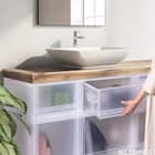 収納ケース フィッツケース 奥行40cm(幅35×高さ30cm FC40-3530 クリア)4点セット 16枚目画像