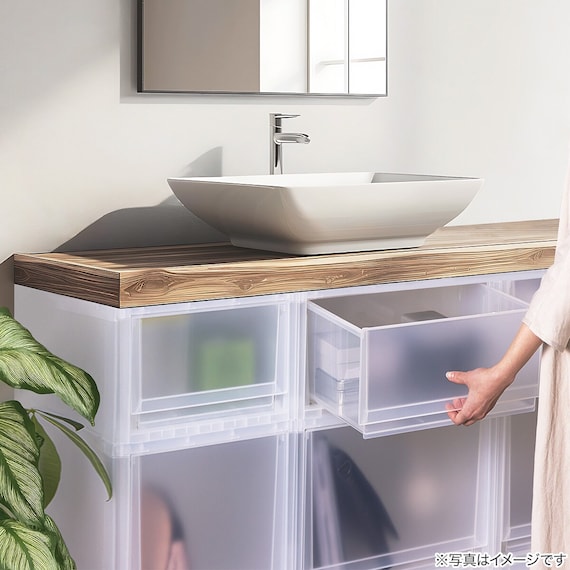 収納ケース フィッツケース 奥行40cm(幅35×高さ30cm FC40-3530 クリア)4点セット 16枚目画像