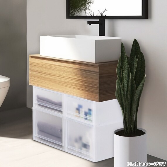 収納ケース フィッツケース 奥行40cm(幅35×高さ30cm FC40-3530 クリア)4点セット 18枚目画像