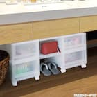 収納ケース フィッツケース 奥行40cm(幅35×高さ30cm FC40-3530 クリア)4点セット 19枚目画像