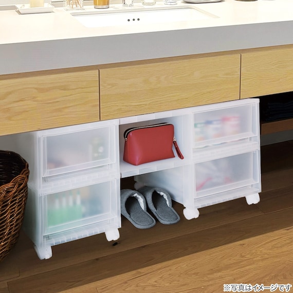 収納ケース フィッツケース 奥行40cm(幅35×高さ30cm FC40-3530 クリア)4点セット 19枚目画像