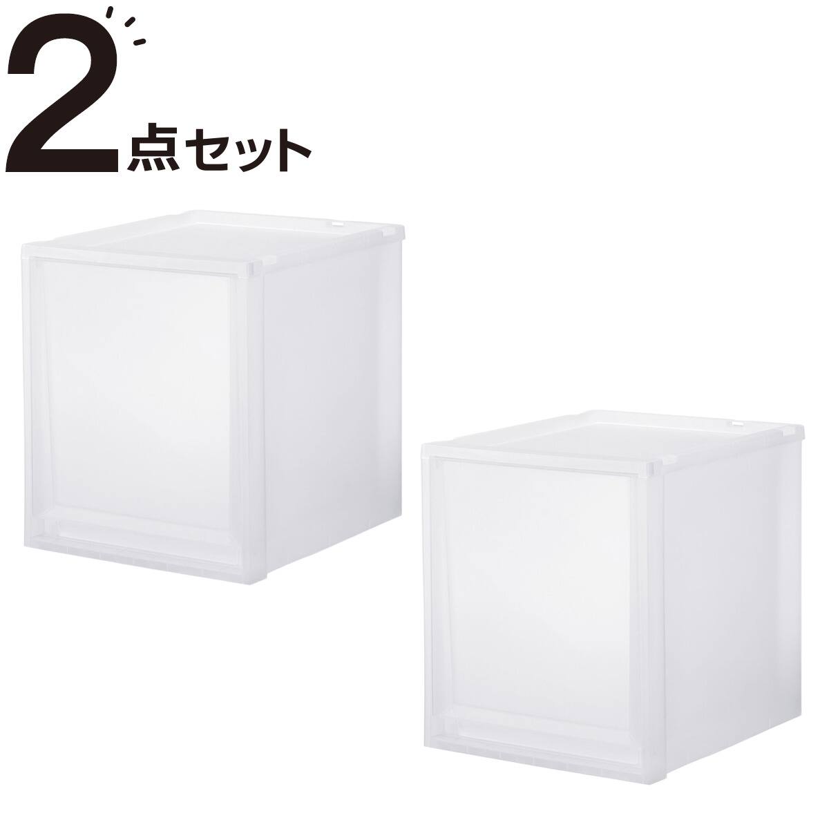 収納ケース フィッツケース 奥行40cm(幅35×高さ40cm FC40-3540 クリア