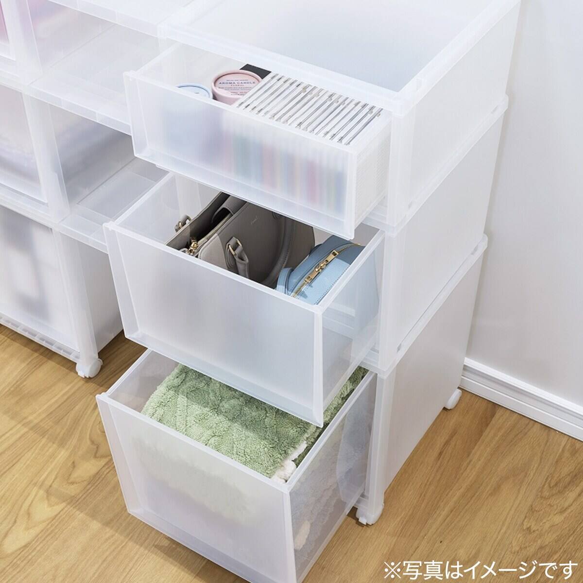 収納ケース フィッツケース 奥行40cm(幅35×高さ40cm FC40-3540 クリア