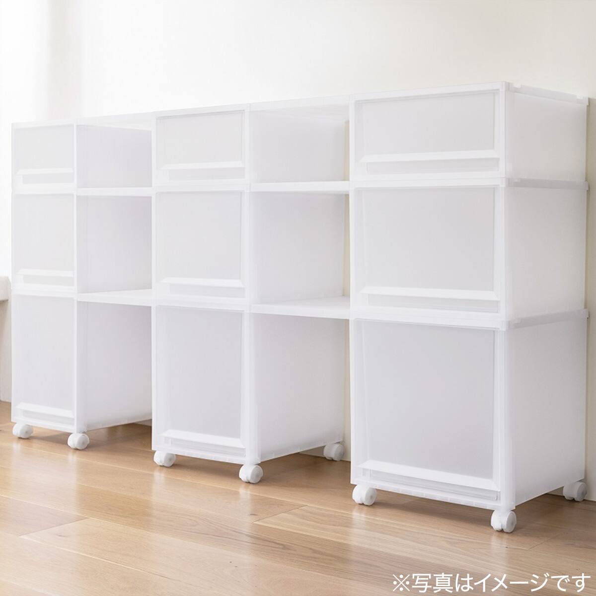 収納ケース フィッツケース 奥行40cm(幅40×高さ20cm FC40-4020 クリア