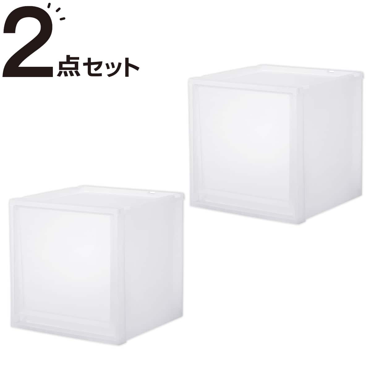 ②ariii★　　幅100奥40高40 収納ケース フィッツケース 奥行40cm(幅40×高さ20cm FC40-4020 クリア
