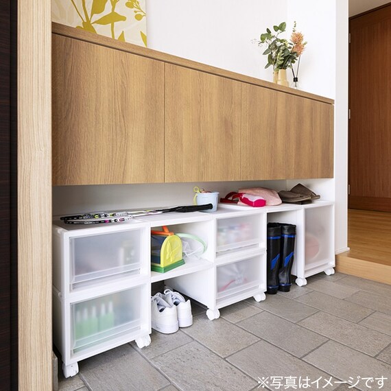 収納ケース フィッツケース 奥行40cm(幅30×高さ40cm FC40-3040 ホワイト) 12枚目画像