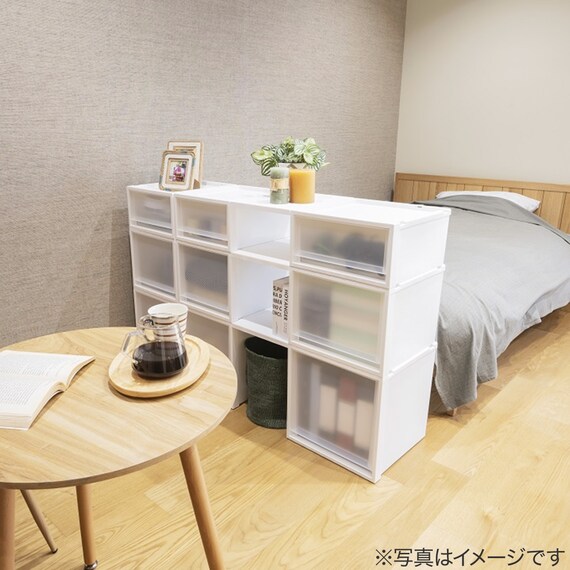 収納ケース フィッツケース 奥行40cm(幅30×高さ40cm FC40-3040 ホワイト) 19枚目画像