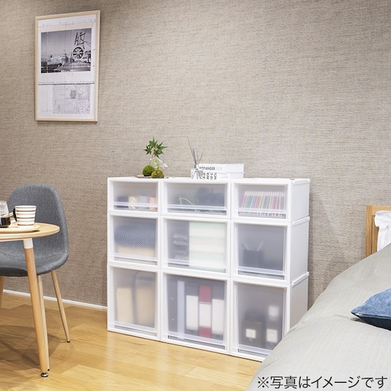 収納ケース フィッツケース 奥行40cm(幅30×高さ40cm FC40-3040 ホワイト) 20枚目画像