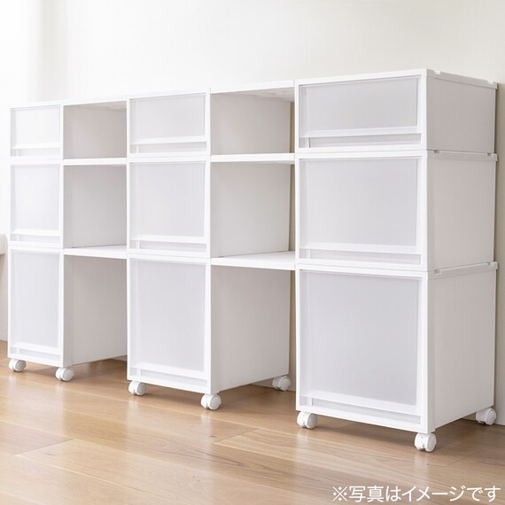 収納ケース フィッツケース 奥行40cm(幅30×高さ40cm FC40-3040 ホワイト) 22枚目画像