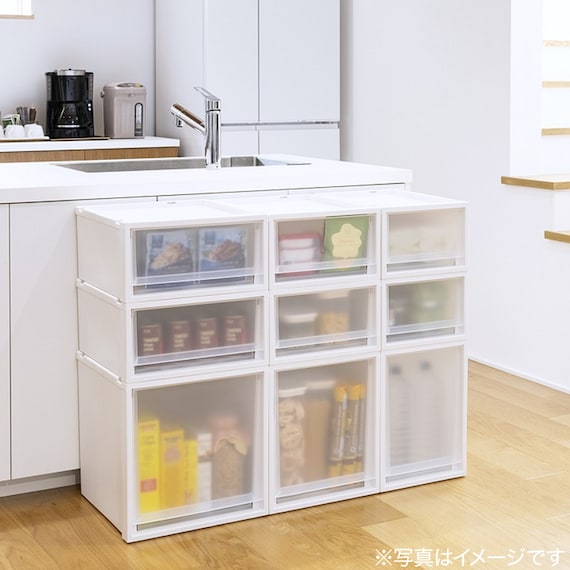 収納ケース フィッツケース 奥行40cm(幅35×高さ40cm FC40-3540 ホワイト) 13枚目画像