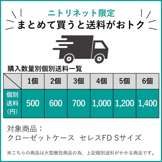 クローゼットケース セレスFD (S/高さ20cm) 2個セット 3枚目画像