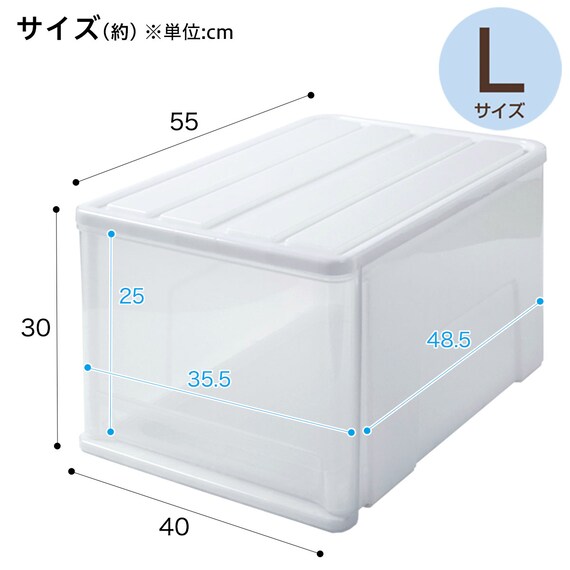 クローゼットケース セレスFD (L/高さ30cm) 1個 3枚目画像