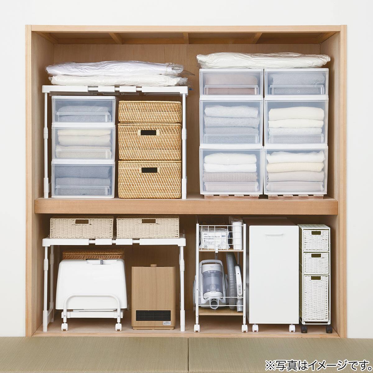 ニトリ 押入れケース 押入れケース セレスFD 浅型(S/高さ18cm) 1個 | ニトリネット【公式