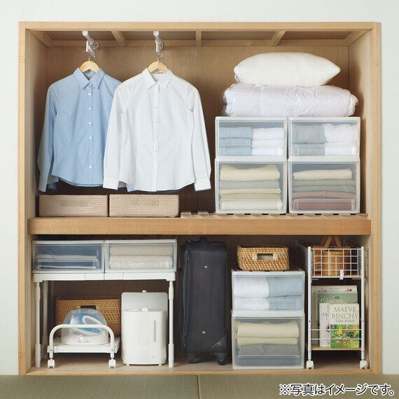 押入れケース セレスFD ワイド浅型(S/高さ18cm) 1個 4枚目画像