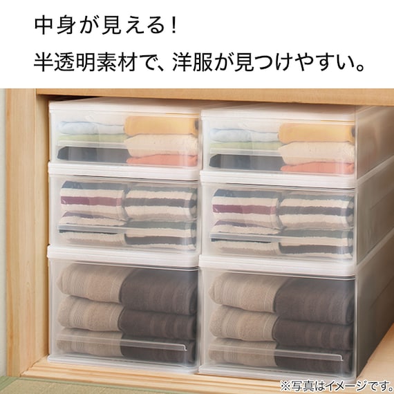 押入れケース セレスFD ワイド浅型(S/高さ18cm) 1個 8枚目画像