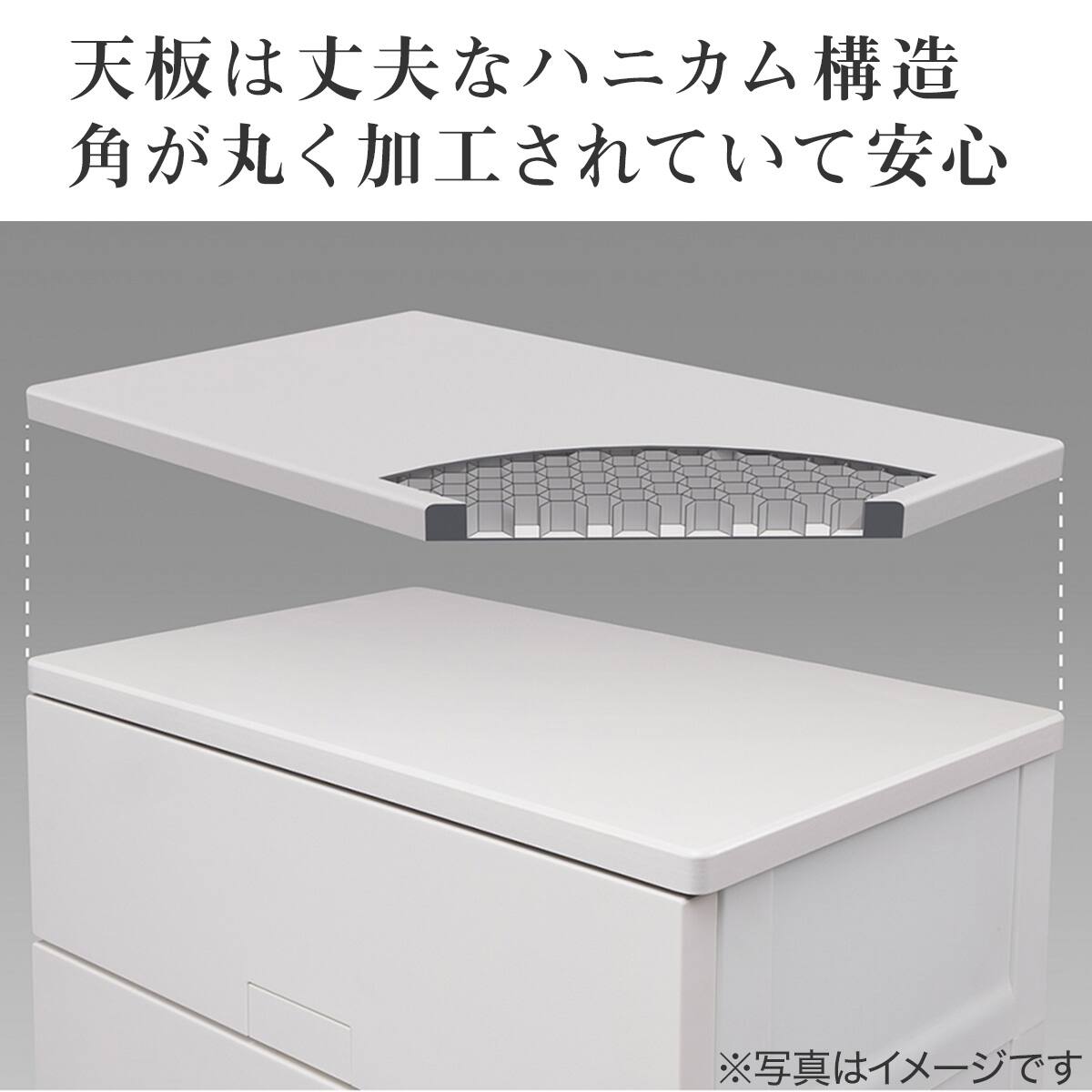 フィッツチェスト フルフラット 幅75cm 4段 (ホワイト) | ニトリネット