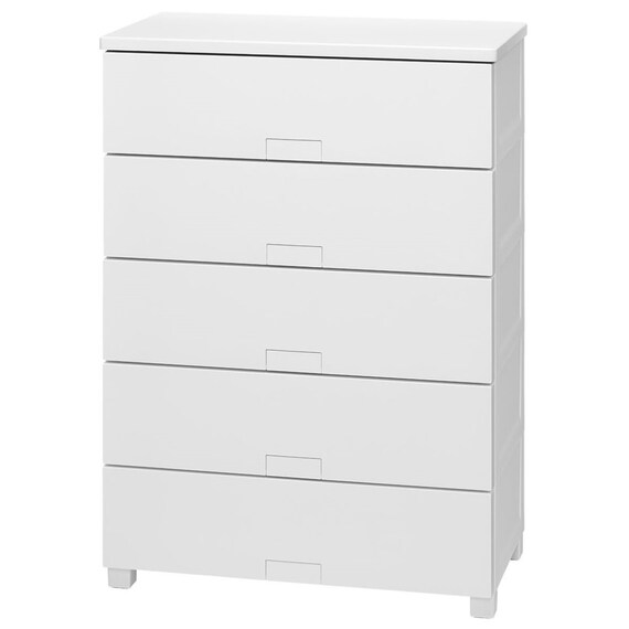 フィッツチェスト フルフラット 幅75cm 5段 (ホワイト) 1枚目画像