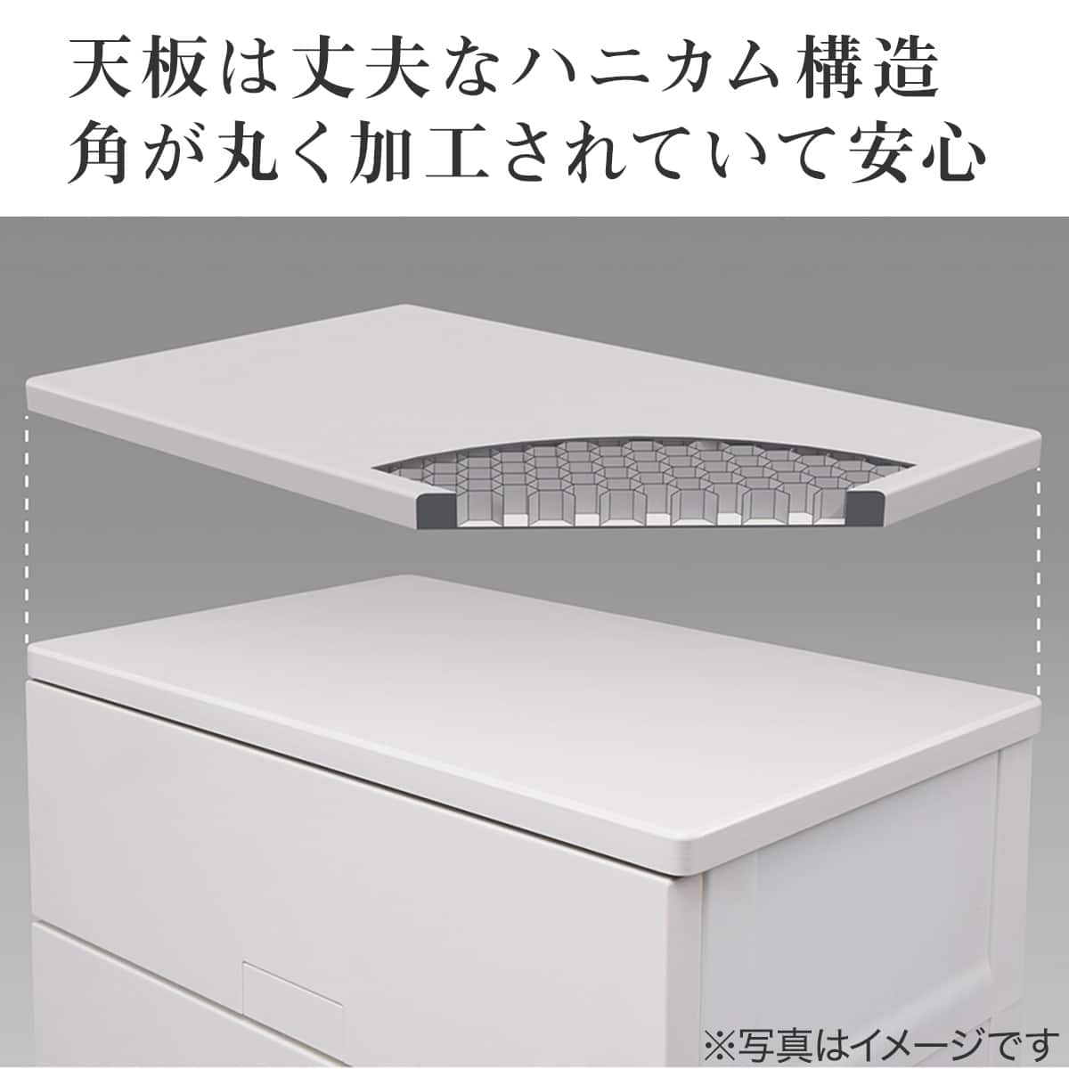 フィッツチェスト フルフラット 幅75cm 5段 (ホワイト) | ニトリネット