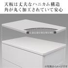 フィッツチェスト フルフラット 幅75cm 5段 (ホワイト) 4枚目画像