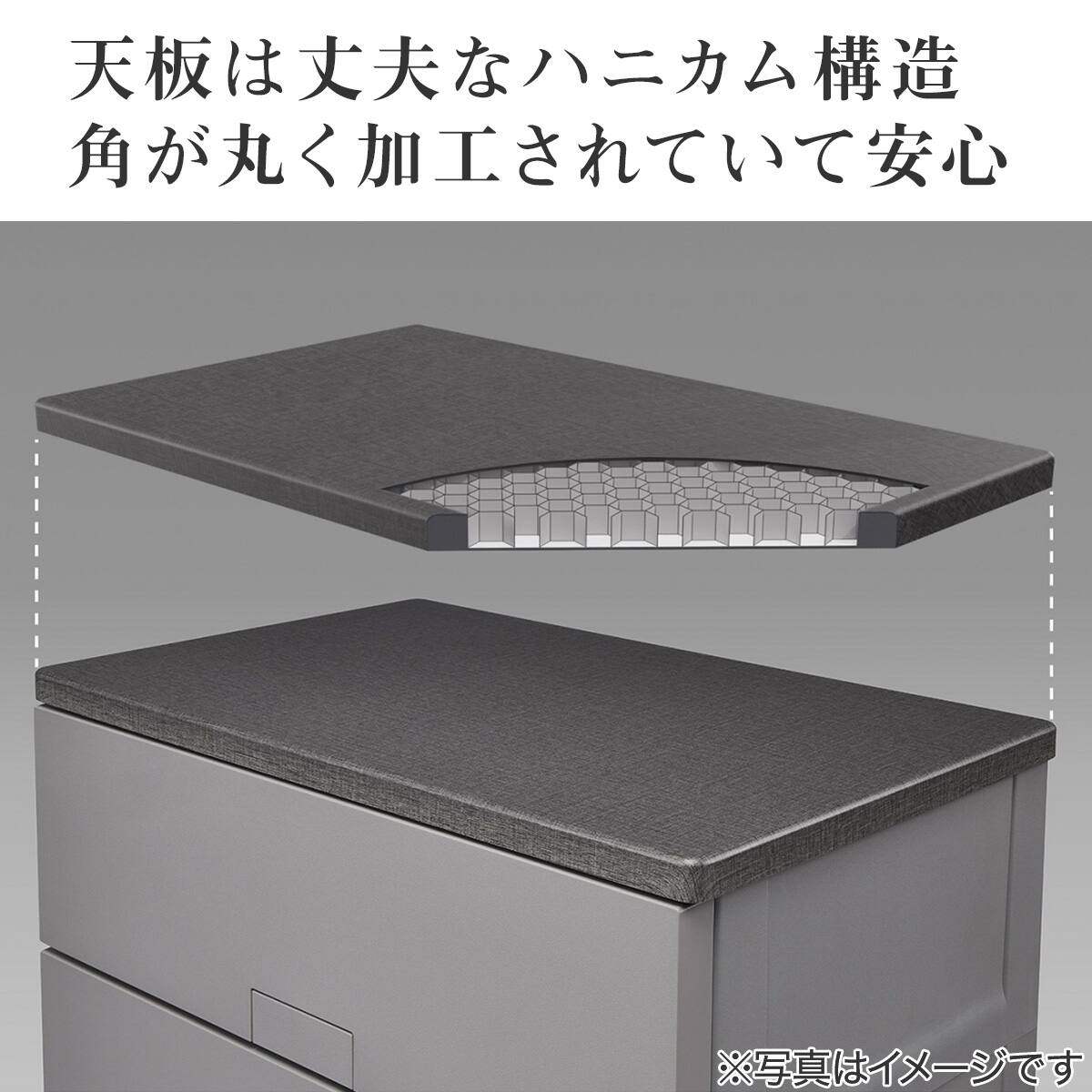 フィッツチェスト フルフラット 幅75cm 5段 (グレー) | ニトリネット