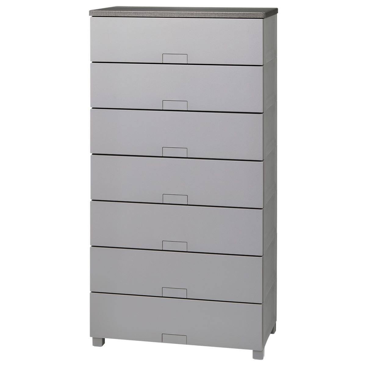 フィッツチェスト フルフラット 幅75cm 7段 (グレー) | ニトリネット