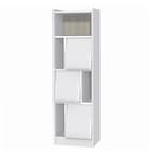 ディスプレイできるフラップ扉書棚 (WW) 1枚目画像