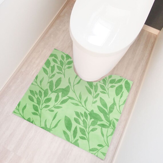 使い捨てトイレマット15枚入 グリーン 1枚目画像