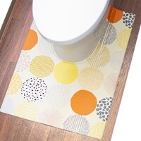 隙間にピタッPVC耳長トイレマット ドット
