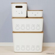 miffy バンブーふた付き収納ケース