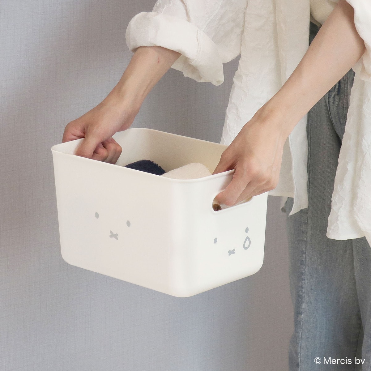 miffy バンブーふた付き収納ケース(M) | ニトリネット【公式】 家具