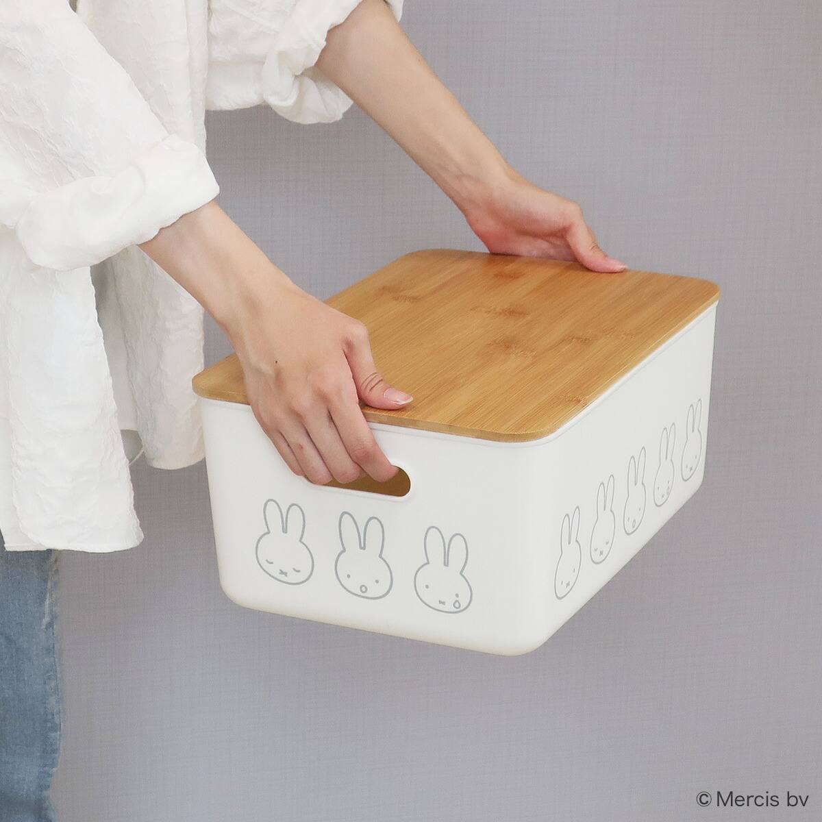 miffy バンブーふた付き収納ケース(L) | ニトリネット【公式】 家具