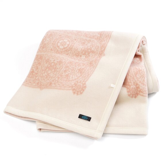 【国産】ご家庭の洗濯機で洗えるウール毛布 ピンク 2枚目画像