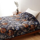 静電気抑制糸使用国産ニューマイヤー毛布 (BR S BL) 3枚目画像