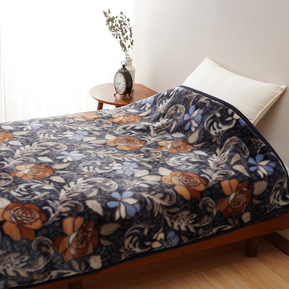 静電気抑制糸使用国産ニューマイヤー毛布 (BR S BL) 3枚目画像