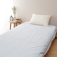 抗菌防臭加工綿入りやわらかパイルの国産ポコポコ敷きパッド (S)