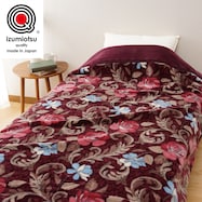 国産襟元3重マイヤー合わせ毛布 (BR S)