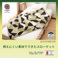 【国産】難燃ブランケット　ひざ掛け(70×100cm)