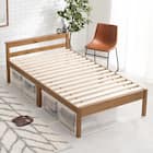 高さ調整可能頑丈すのこベッド(セミダブル LBR) 1枚目画像