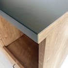 特殊鋼板天板 ヴィンテージ風カウンター (オープン + 扉 NA) 3枚目画像