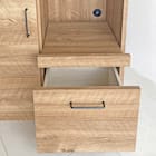 特殊鋼板天板 ヴィンテージ風カウンター (オープン + 扉 NA) 6枚目画像