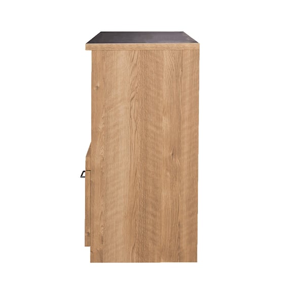 特殊鋼板天板 ヴィンテージ風カウンター (オープン + 扉 NA) 11枚目画像